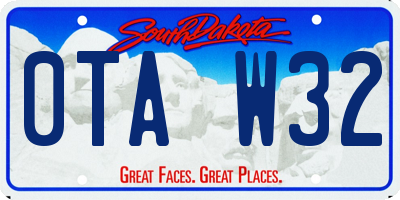 SD license plate 0TAW32