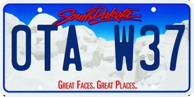SD license plate 0TAW37