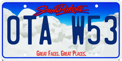 SD license plate 0TAW53