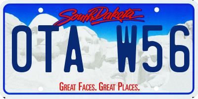 SD license plate 0TAW56