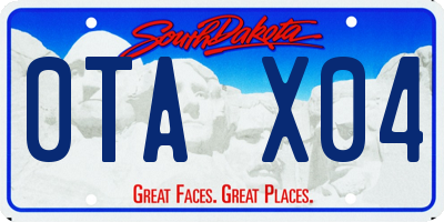 SD license plate 0TAX04