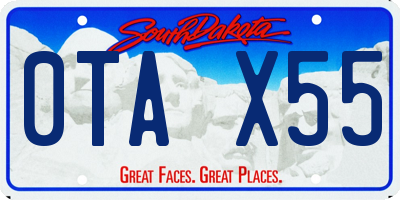 SD license plate 0TAX55