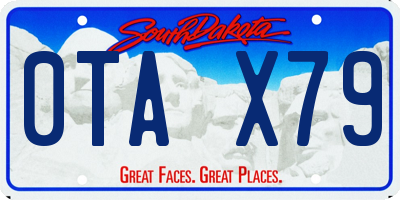 SD license plate 0TAX79