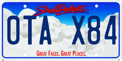 SD license plate 0TAX84