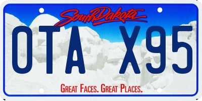 SD license plate 0TAX95