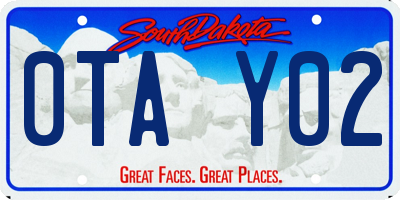 SD license plate 0TAY02
