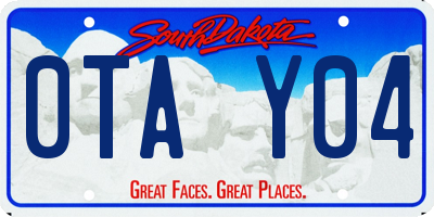 SD license plate 0TAY04