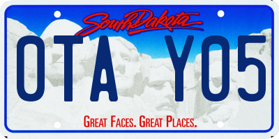 SD license plate 0TAY05