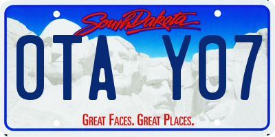 SD license plate 0TAY07