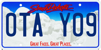 SD license plate 0TAY09