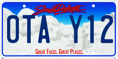 SD license plate 0TAY12