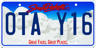 SD license plate 0TAY16