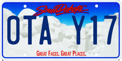 SD license plate 0TAY17