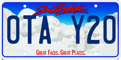 SD license plate 0TAY20