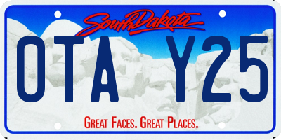 SD license plate 0TAY25