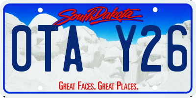 SD license plate 0TAY26
