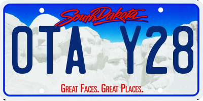 SD license plate 0TAY28