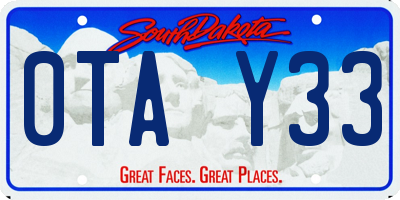SD license plate 0TAY33