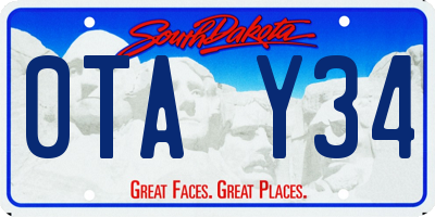 SD license plate 0TAY34