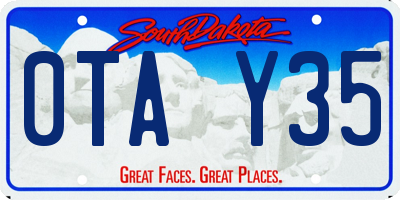 SD license plate 0TAY35