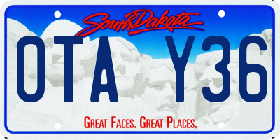 SD license plate 0TAY36
