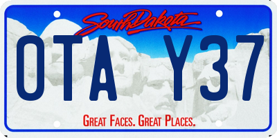 SD license plate 0TAY37