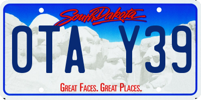 SD license plate 0TAY39