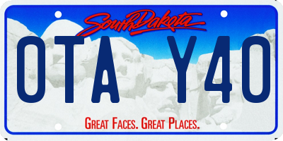 SD license plate 0TAY40
