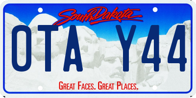 SD license plate 0TAY44