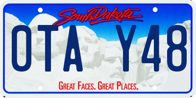 SD license plate 0TAY48