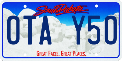 SD license plate 0TAY50
