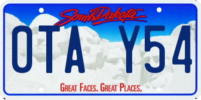 SD license plate 0TAY54