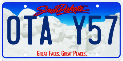 SD license plate 0TAY57