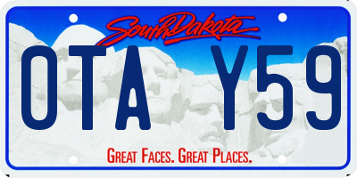 SD license plate 0TAY59