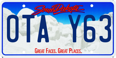 SD license plate 0TAY63