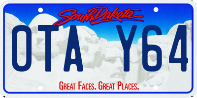 SD license plate 0TAY64