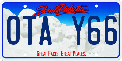 SD license plate 0TAY66