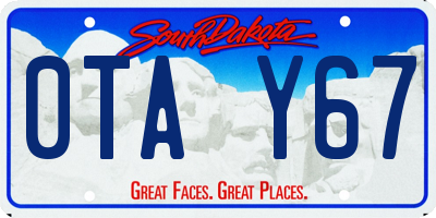 SD license plate 0TAY67