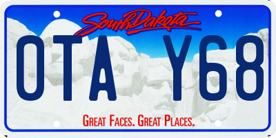 SD license plate 0TAY68