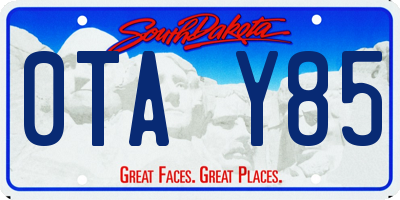 SD license plate 0TAY85