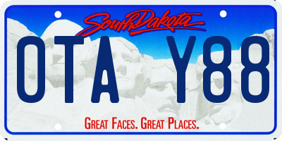SD license plate 0TAY88