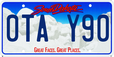 SD license plate 0TAY90