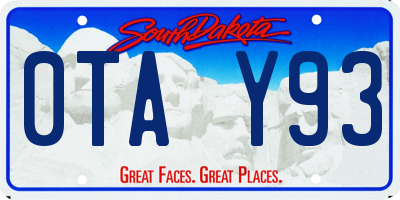 SD license plate 0TAY93