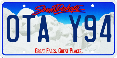 SD license plate 0TAY94