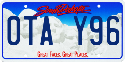 SD license plate 0TAY96