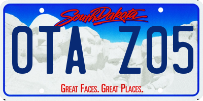 SD license plate 0TAZ05