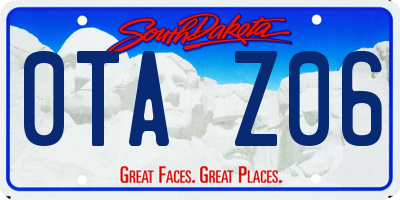 SD license plate 0TAZ06