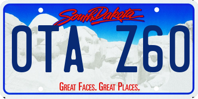 SD license plate 0TAZ60