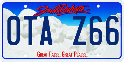 SD license plate 0TAZ66