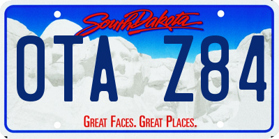 SD license plate 0TAZ84
